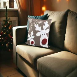Poszewka świąteczna na poduszkę 45x45 na boże narodzenie renifer-5907451367971