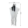 Dekoracja halloween wisząca ozdoba duch maska krzyk zjawa 90 cm-5907451362723