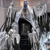 Dekoracja halloween wisząca ozdoba duch szkielet śmierć czaszka 80 cm-5907451362716