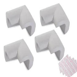 Narożniki piankowe 4 x osłona na rogi i kanty mebli szare przylepce-5907451365403