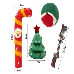 Zestaw zabawek dla psa gryzak szarpak 4 szt mix zabawka na prezent-5907451366806