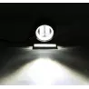 2xHalogen motocyklowy typ-H LED z białym ringiem+podwójny włącznik 'o'