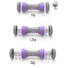 Hantle hantelki fitness regulowane 1kg, 1.5kg, 2kg zestaw 2 sztuki-5907451356012