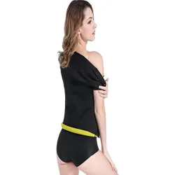 Koszulka XL neoprenowa fitness damska krótki rękaw odchudzająca-5907451326749