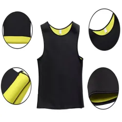 Koszulka neoprenowa rozmiar L fitness męska odchudzająca na ramiona-5907451320266
