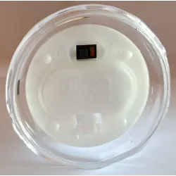 Świeca diamentowa LED 6.5x18cm o delikatnym białym świetle na baterie-5901202470798