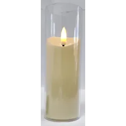 Świeca wkład do lampionu LED 5x15cm w osłonie z efektem płomienia 2xAA-5902202570525
