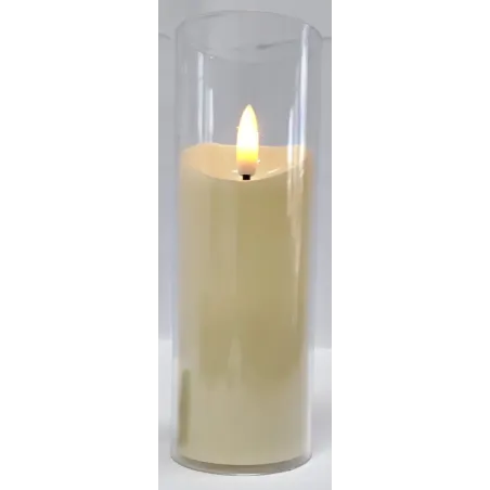 Świeca wkład do lampionu LED 5x15cm w osłonie z efektem płomienia 2xAA-5902202570525