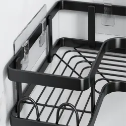 Zestaw półek łazienkowych 3 x koszyki 2 x narożne komplet do łazienki-5907451369982