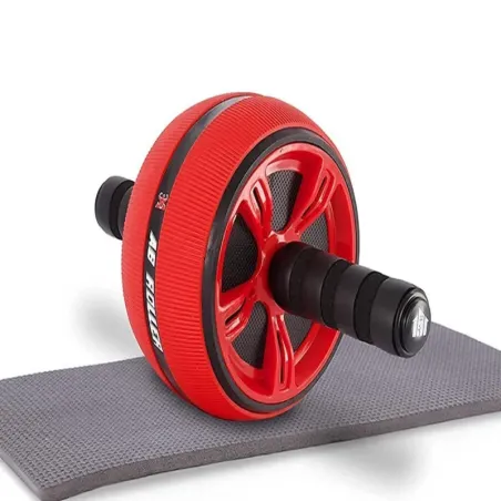 Wałek do ćwiczeń 15cm fitness kółko roller + mata do ćwiczeń-5907451325810