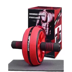 Wałek do ćwiczeń 15cm fitness kółko roller + mata do ćwiczeń-5907451325810