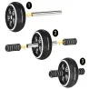 Wałek do ćwiczeń 15cm fitness kółko roller + mata do ćwiczeń-5907451325810