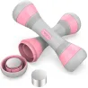 Hantle hantelki fitness regulowane 1kg, 1.5kg, 2kg zestaw 2 sztuki-5907451356036