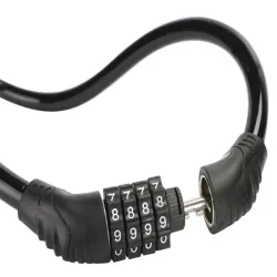 Zabezpieczenie rowerowe blokada zapięcie linka kod szyfr czterocyfrowy-5907451361795