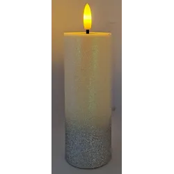 Świeca z brokatem LED 5x13.5cm do lampionu z efektem płomienia 2xAA-5902202571263