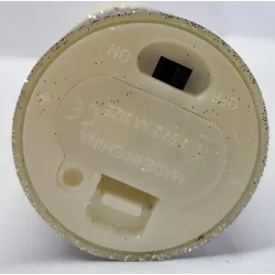 Świeca z brokatem LED 5x13.5cm do lampionu z efektem płomienia 2xAA-5902202571263