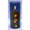 Świeca oplotem 12 diod LED 5x12.5cm w osłonie z efektem płomienia 2xAA-6978172352651