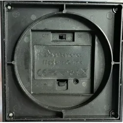 Lampion znicz LED żywy płomień czarna latarnia z uchem do wieszania-5902202571669