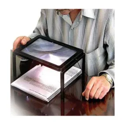 Szkło powiększające do czytania lupa ekran a4 led-5907451303504