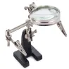 Lupa 2.5x 60mm trzecia ręka przyrząd do lutowania stabilny uchwyt-5907451303146