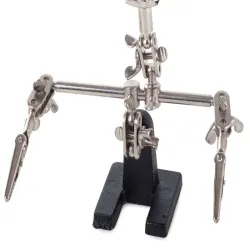 Lupa 2.5x 60mm trzecia ręka przyrząd do lutowania stabilny uchwyt-5907451303146