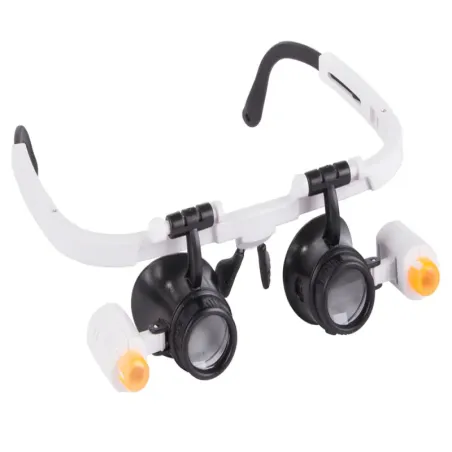 Lupa okulary precyzyjne nagłowna serwis 2 led 25x z podświetleniem-5907451344477
