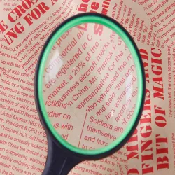 Lupa klasyczna szkło powiększające soczewka 50mm-5907451344965