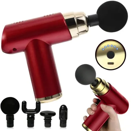 Mini pistolet do masażu ciała mięśni masażer massage gun przenośny-5907451367360