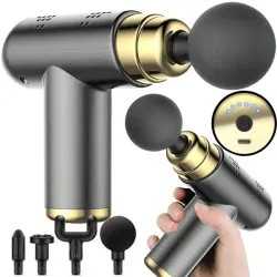 Mini pistolet do masażu ciała mięśni masażer massage gun przenośny-5907451367384