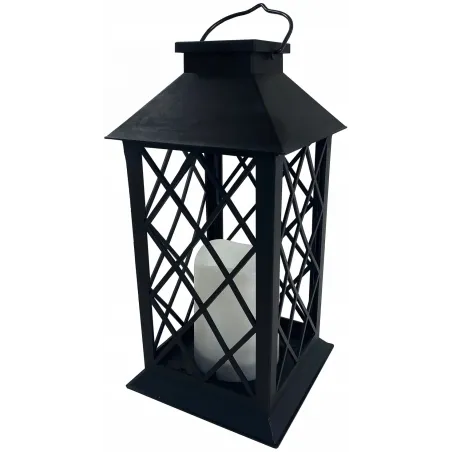 Lampion ozdobny solarny ze migoczącą świeczką led ogrodowy zewnętrzny-6900201379629
