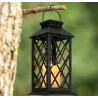 Lampion ozdobny solarny ze migoczącą świeczką led ogrodowy zewnętrzny-6900201379629