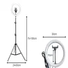 Lampa pierścieniowa led ring uchwyt na telefon statyw 100cm 3 barwy-5907451371053