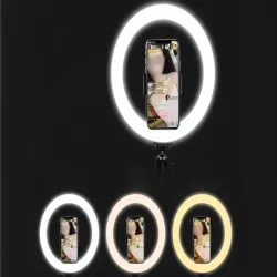 Lampa pierścieniowa led ring uchwyt na telefon statyw 100cm 3 barwy-5907451371053