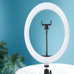 Lampa pierścieniowa led ring uchwyt na telefon statyw 100cm 3 barwy-5907451371053