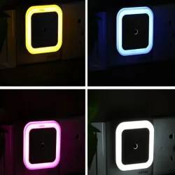 Lampka nocna wtykana do kontaktu czujnik zmierzchu oświetlenie nocne-5907451369913