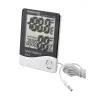 Termometr cyfrowy lcd wew. Zewnętrzny data alarm-5907451301227