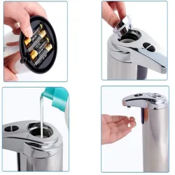 Dozownik 200ml automatyczny do mydła płynu bezdotykowy na baterie-5907451328125