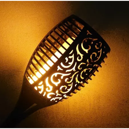 Duża pochodnia ogrodowa lampa solarna z efektem płomienia  51 diod led-