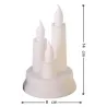 Potrójna świeczka led element stroika DIY wkład do znicza żywy płomień-5907269731209