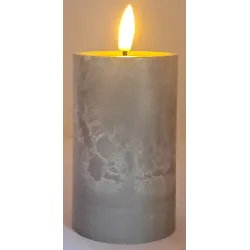 Świeca LED 6x10 imitacja marmuru z realistycznym efektem płomienia-5901202471023