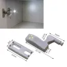 Lampka do szafki szafy mocowana na zawias drzwi 3 led na baterie-5907451325469