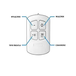 Zestaw 3x lampka cob bezprzewodowa przenośna lampa i pilot na baterie-5907451317563