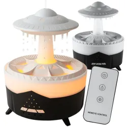 Nawilżacz powietrza dyfuzor zapachowy lampa w kształcie ufo z pilotem-5907451378236