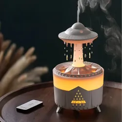 Nawilżacz powietrza dyfuzor zapachowy lampa w kształcie ufo z pilotem-5907451378236