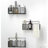 Wiszący koszyk organizer metalowy zawieszany półka kuchenna czarny-5907451371596