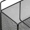 Wiszący koszyk organizer metalowy zawieszany półka kuchenna czarny-5907451371596