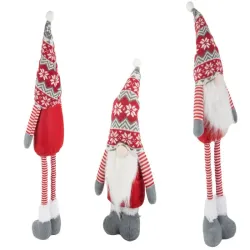 Skrzat krasnal gnom świąteczny teleskopowe reguowane nogi 50 - 70cm-5907451367728
