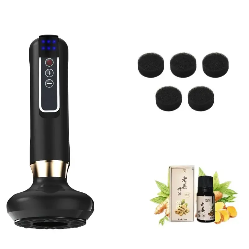 Bańka chińska masażer elektryczny 6 mocy zassysania bańki i olejek-5907451364406