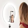 Lampa pierścieniowa RGB CCT ring uchwyt na telefon regulowany statyw-5907451371060