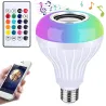 Żarówka kolorowa e27 led rgb z głośnikiem bluetooth sterowna pilotem-5907451336670
